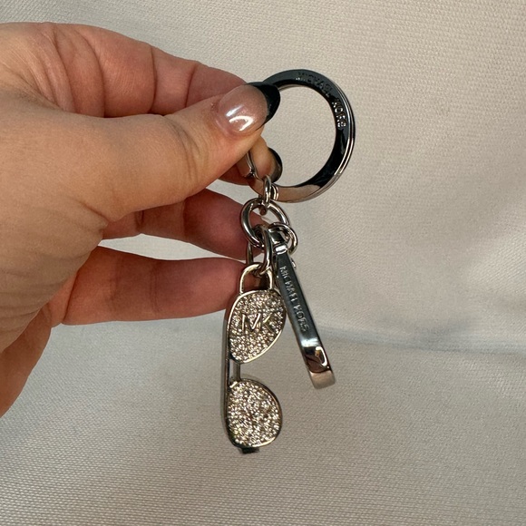 Michael Kors Accessories - Michael Kors Crystal Sunglasses Silver Sunglasses Keychain/Bag Charm EUC